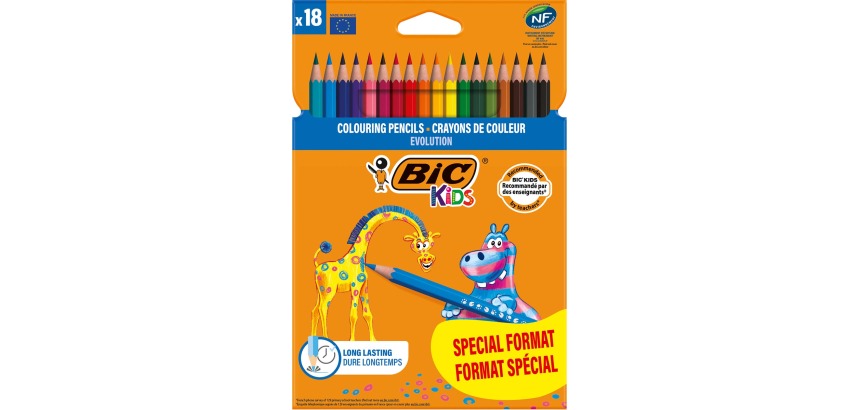Bic Kids Evolution colored pencils, pack of 14 + 4 free