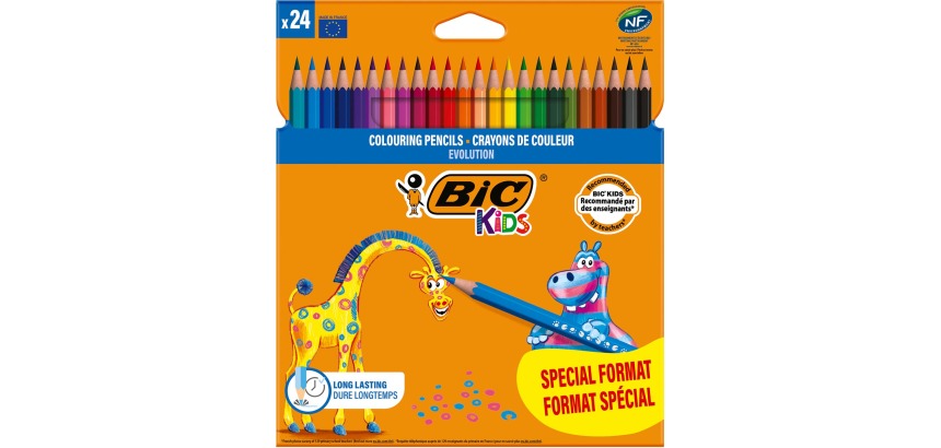 Bic Kids Evolution colored pencils, pack of 18 + 6 free
