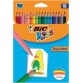 Bic Kids crayon de couleur Tropicolors, 18 crayons en étui cartonné