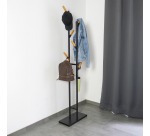 MAUL coat rack Rima, metal, height 183 cm, 6 removable hooks, brown/black