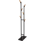 MAUL kapstok Rima, uit metaal, hoogte 183 cm, 6 afneembare ophanghaken, bruin/zwart