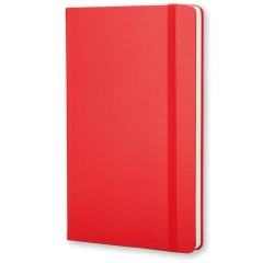 Moleskine carnet de notes, ft 9 x 14 cm, uni, couverture solide, 192 pages, rouge