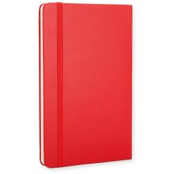 Moleskine notitieboek, ft 13 x 21 cm, gelijnd, harde cover, 240 blad, rood