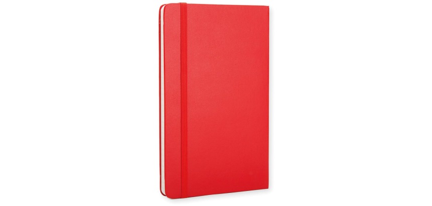 Moleskine notitieboek, ft 13 x 21 cm, gelijnd, harde cover, 240 blad, rood