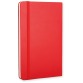 Moleskine notitieboek, ft 13 x 21 cm, gelijnd, harde cover, 240 blad, rood