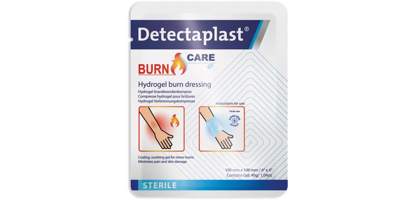 Detectapplast Burn Care Hydrogel-Kompressen gegen Verbrennungen, ft 10 x 10 cm