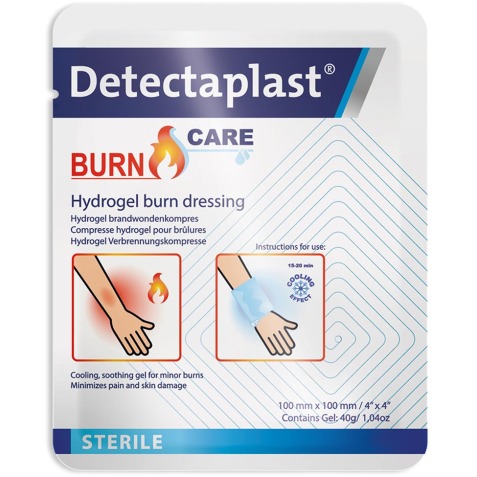 Detectapplast Burn Care compresse hydrogel contre les brûlures, ft 10 x 10 cm