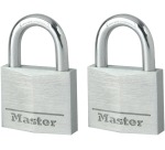 De Raat Master Lock cadenas avec serrure à clé, modèle 9130EURT, paquet de 2 pièces