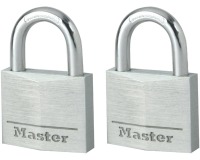 De Raat Master Lock cadenas avec serrure à clé, modèle 9130EURT, paquet de 2 pièces