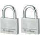 De Raat Master Lock hangslot met sleutelslot, model 9130EURT, pak van 2 stuks