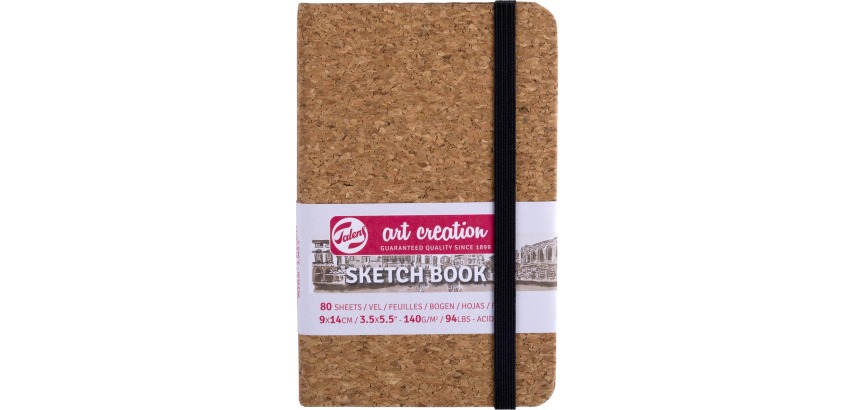 Talens Art Creation Skizzenbuch Kork, 140 g/m², 9 x 14 cm, 80 Blatt