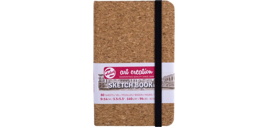 Talens Art Creation sketchbook Cork, 140 g/m², 9 x 14 cm, 80 sheets