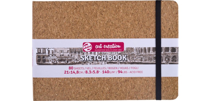 Talens Art Creation Skizzenbuch Kork, 140 g/m², Format A5, 80 Blatt