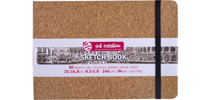 Talens Art Creation sketchbook Cork, 140 g/m², size A5, 80 sheets