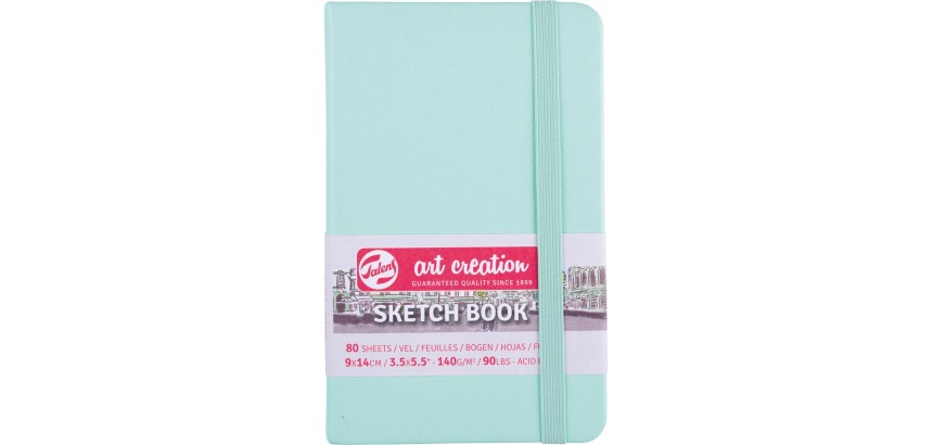 Talens Art Creation sketchbook, fresh mint, 9 x 14 cm