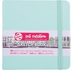 Talens Art Creation carnet de croquis, menthe fraîche, 12 x 12 cm