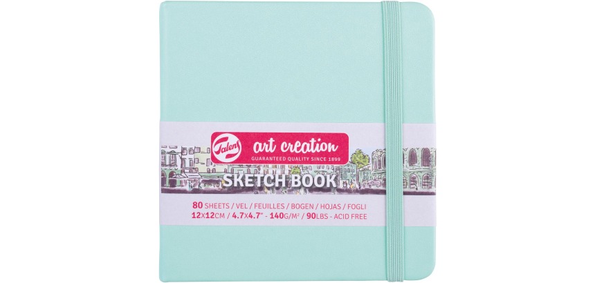 Talens Art Creation sketchbook, fresh mint, 12 x 12 cm