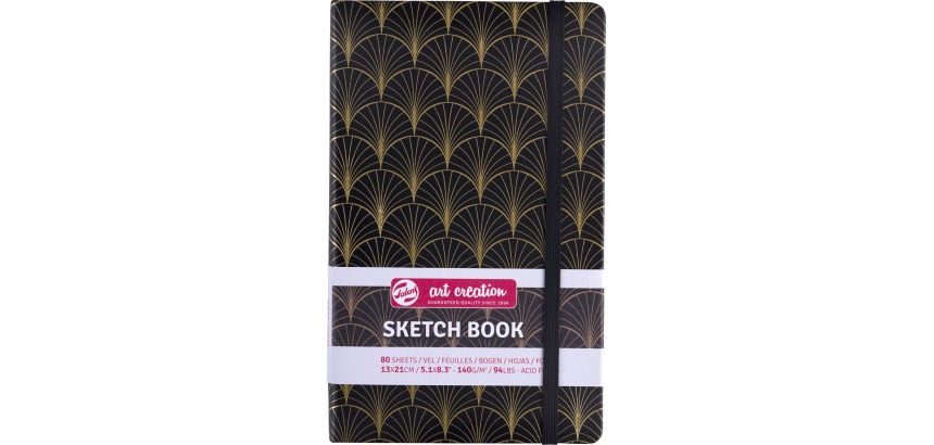 Schetsboek Talens Art Creation 80 vel 140gr 130x210mm art deco