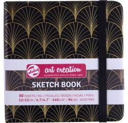 Talens Art Creation cahier de croquis Art Deco, 140 g/m², ft 12 x 12 cm, 80 feuilles