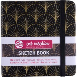 Talens Art Creation cahier de croquis, Art Deco, 12 x 12 cm