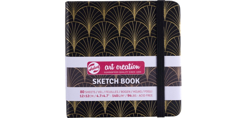 Talens Art Creation Skizzenbuch Art Deco, 140 g/m², ft 12 x 12 cm, 80 Blatt