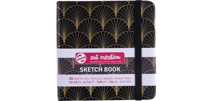 Talens Art Creation cahier de croquis Art Deco, 140 g/m², ft 12 x 12 cm, 80 feuilles