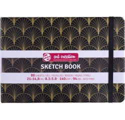 Talens Art Creation cahier de croquis Art Deco, 140 g/m², ft 21 x 14,8 cm, 80 feuilles