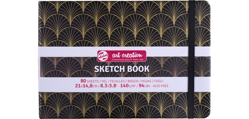 Talens Art Creation Skizzenbuch Art Deco, 140 g/m², 21 x 14,8 cm, 80 Blatt