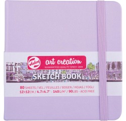Talens Art Creation carnet de croquis, violet pastel, ft 12 x 12 cm