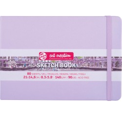 Talens Art Creation carnet de croquis, violet pastel, ft 21 x 15 cm