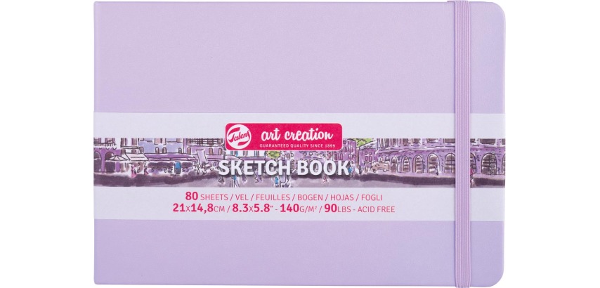 Talens Art Creation sketchbook, pastel purple, 21 x 15 cm