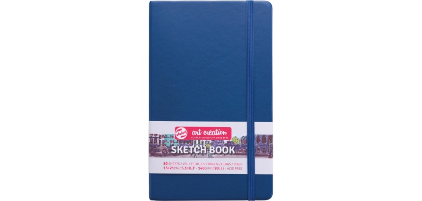 Talens Art Creation sketchbook, navy blue, 13 x 21 cm