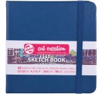 Talens Art Creation sketchbook, navy blue, size 12 x 12 cm
