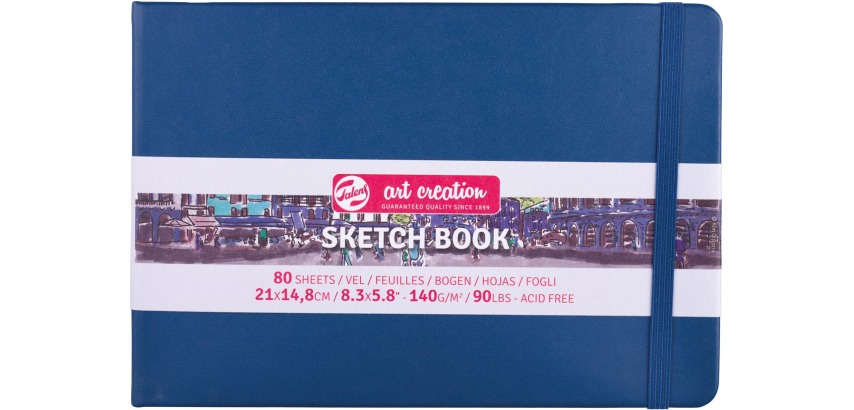 Talens Art Creation schetsboek, marineblauw, ft 21 x 15 cm