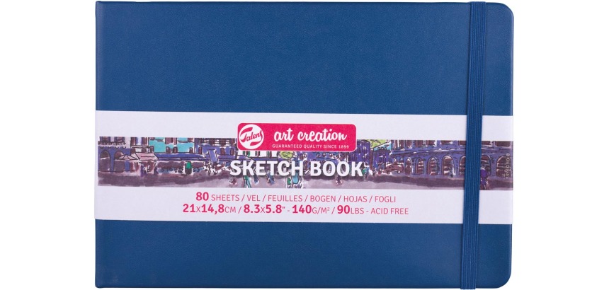 Talens Art Creation sketchbook, navy blue, size 21 x 15 cm