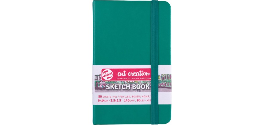 Talens Art Creation schetsboek, woudgroen, ft 9 x 14 cm