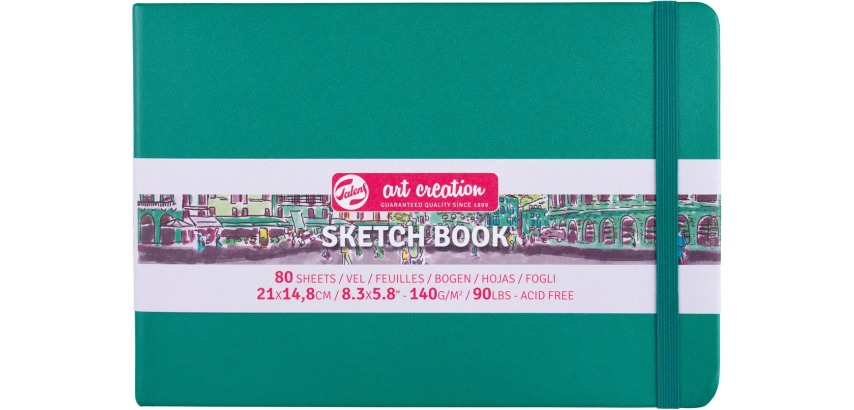 Talens Art Creation schetsboek, woudgroen, ft 21 x 15 cm