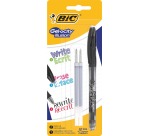 Bic roller Gel-ocity Illusion, noir, blister de 1 pièces et 2 recharges