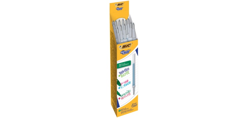 Bic recharge pour roller à encre gel Gel-ocity illusion, boîte de 12 pièces, vert