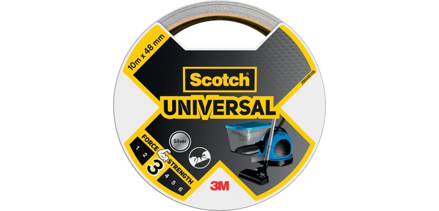 Scotch ducttape Universal, ft 48 mm x 10 m, zilver