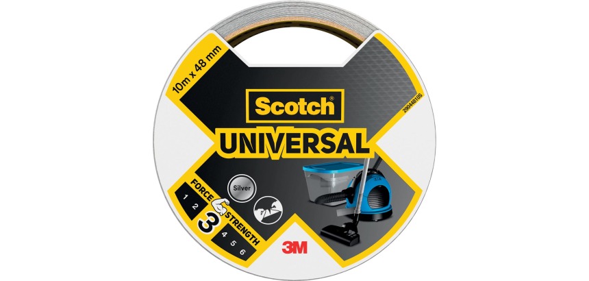 Scotch ducttape Universal, ft 48 mm x 10 m, zilver