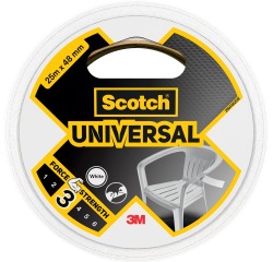 Scotch ruban de réparation Universal, ft 48 mm x 25 m, blanc