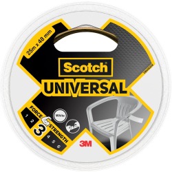 Scotch ruban de réparation Universal, ft 48 mm x 25 m, blanc