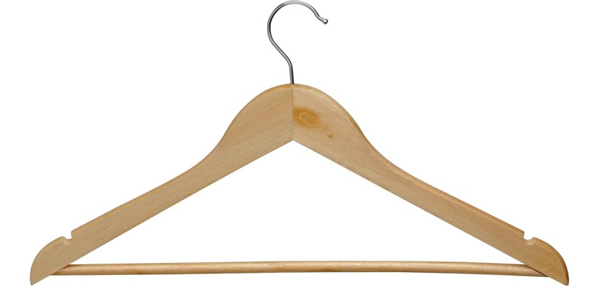 Cintre MAUL bois 450x220mm hêtre 8 pièces