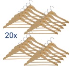 MAUL kleerhanger Mira, uit hout, pak van 20 stuks