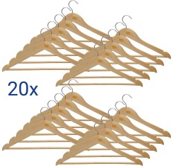 MAUL Kleiderbügel Mira, aus Holz, 20er-Set
