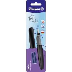 Pelikan Twist stylo plume, sous blister, noir