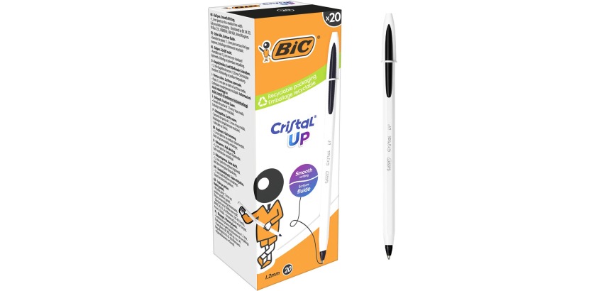Bic Cristal Up black ballpoint pen