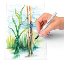 Staedtler brushpen, maat S, op blister