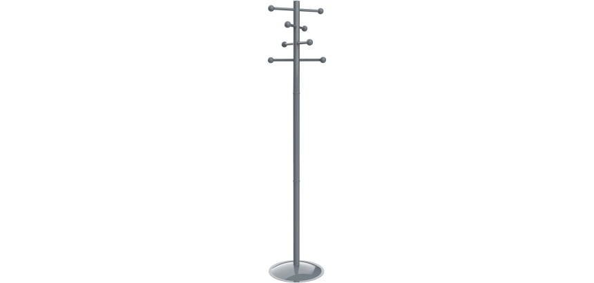 MAUL porte-manteau Saphir Lite, en métal, hauteur 171 cm, 8 patères, gris RAL7001